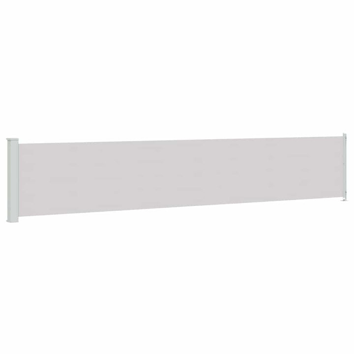 sammenrullelig sidemarkise til terrassen 117x600 cm grå