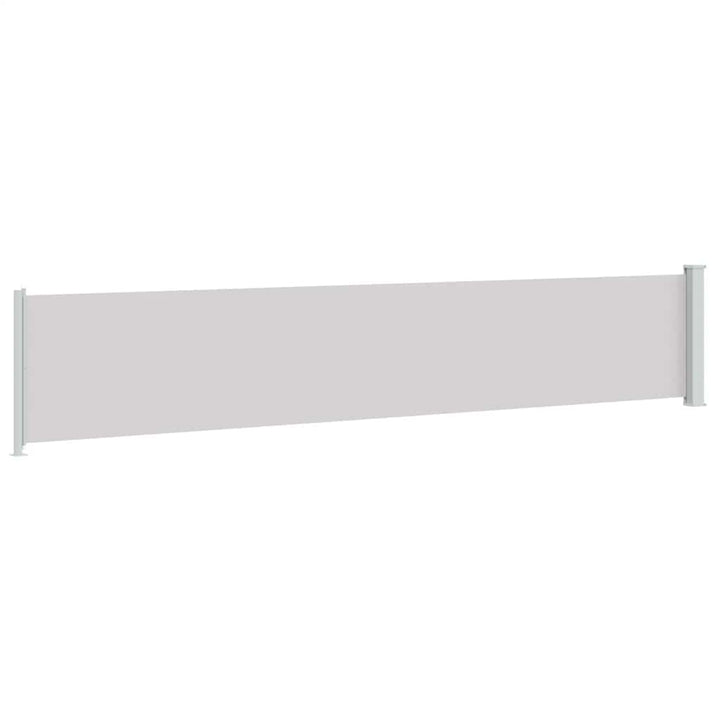 sammenrullelig sidemarkise til terrassen 117x600 cm grå