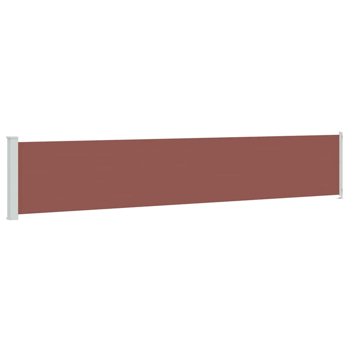 sammenrullelig sidemarkise til terrassen 117x600 cm brun