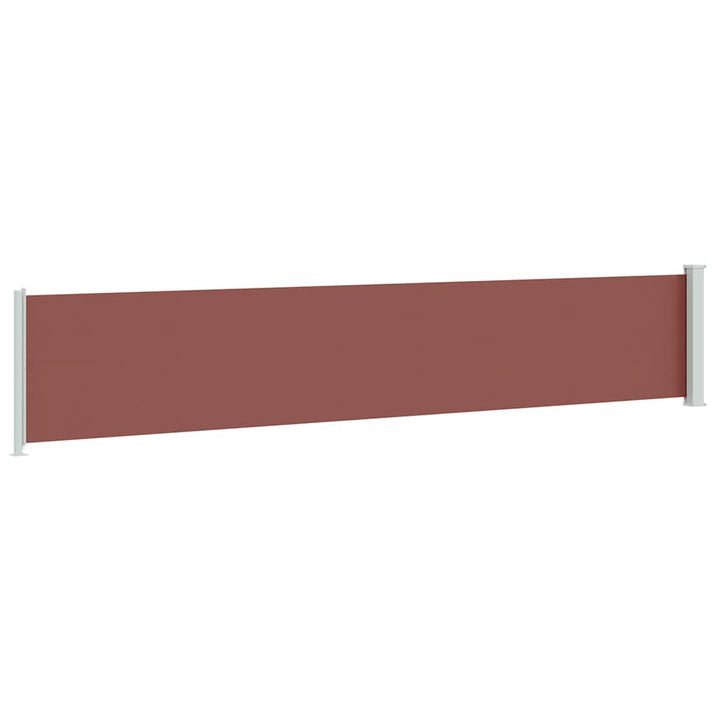 sammenrullelig sidemarkise til terrassen 117x600 cm brun