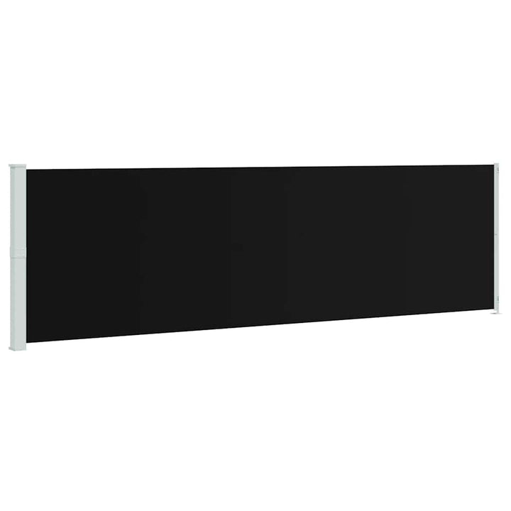sammenrullelig sidemarkise til terrassen 180x600 cm sort