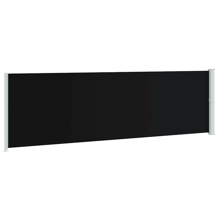 sammenrullelig sidemarkise til terrassen 180x600 cm sort