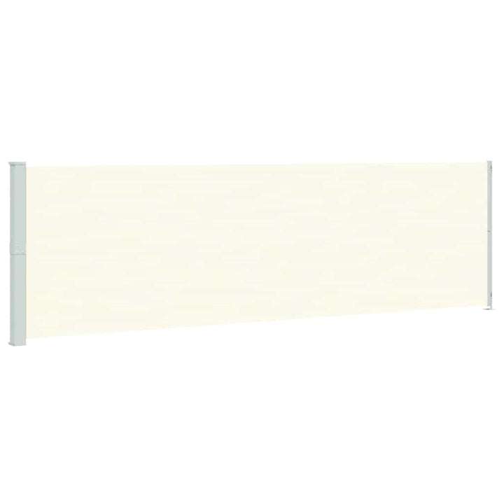 sammenrullelig sidemarkise til terrassen 180x600 cm cremefarvet