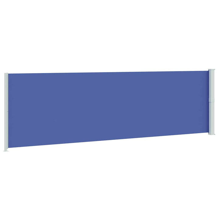 sammenrullelig sidemarkise til terrassen 180x600 cm blå