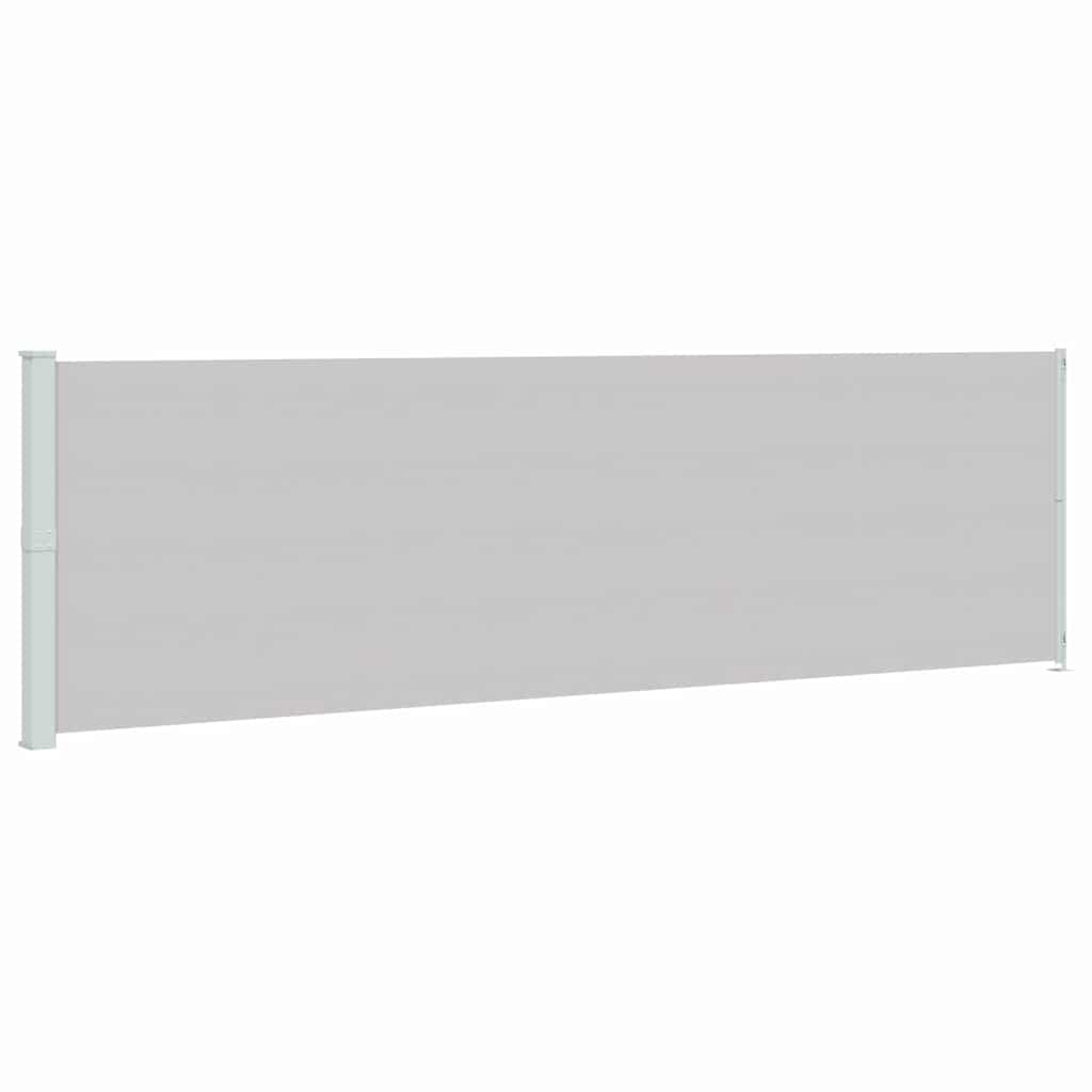 sammenrullelig sidemarkise til terrassen 180x600 cm grå