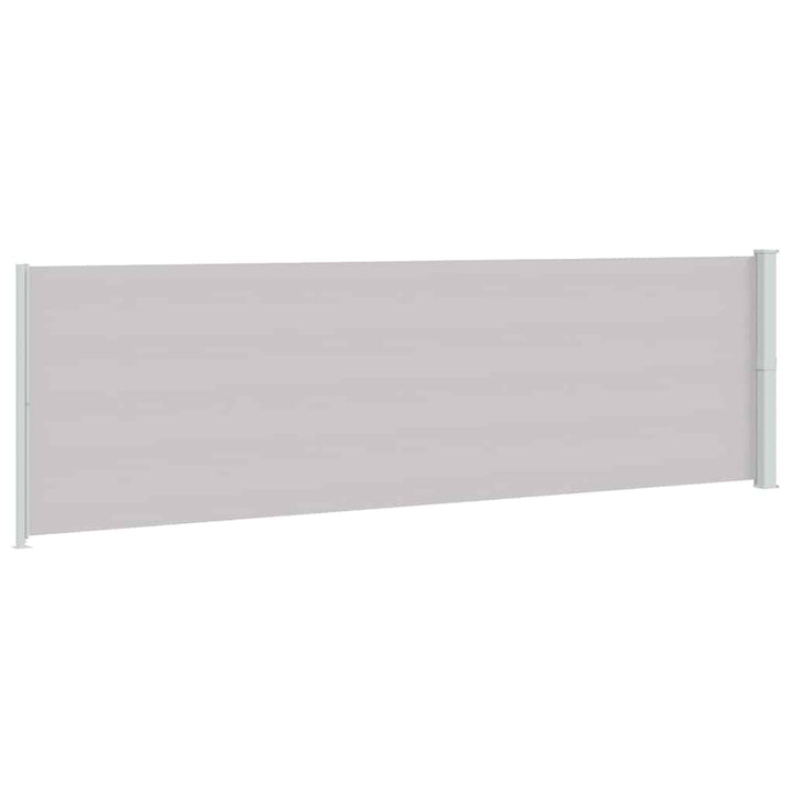 sammenrullelig sidemarkise til terrassen 180x600 cm grå