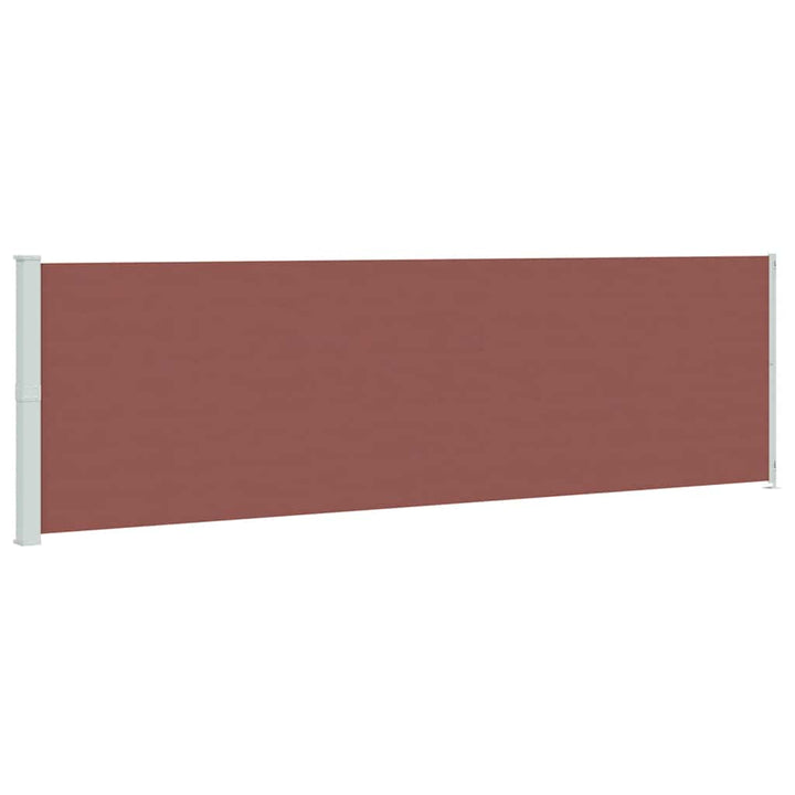 sammenrullelig sidemarkise til terrassen 180x600 cm brun