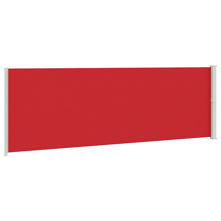 sammenrullelig sidemarkise til terrassen 200x600 cm rød