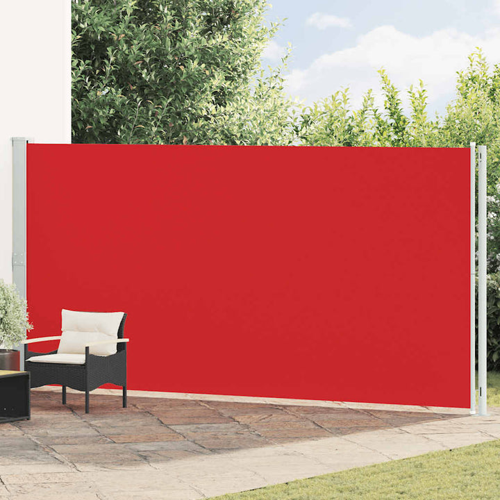 sammenrullelig sidemarkise til terrassen 200x600 cm rød