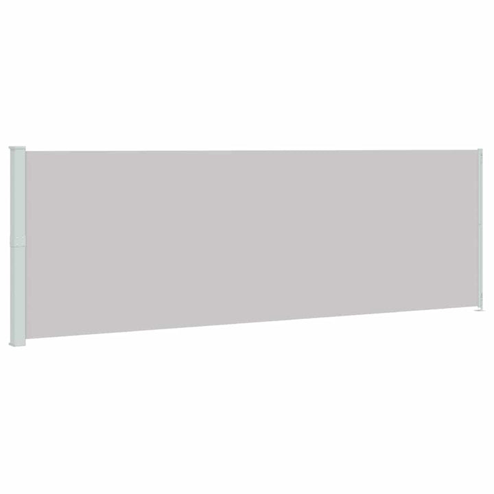 sammenrullelig sidemarkise til terrassen 200x600 cm grå