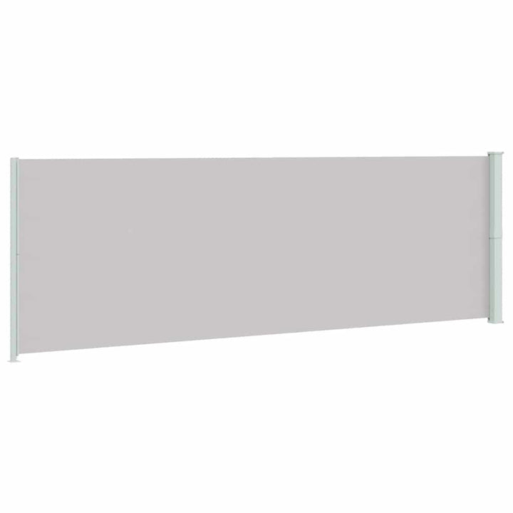 sammenrullelig sidemarkise til terrassen 200x600 cm grå