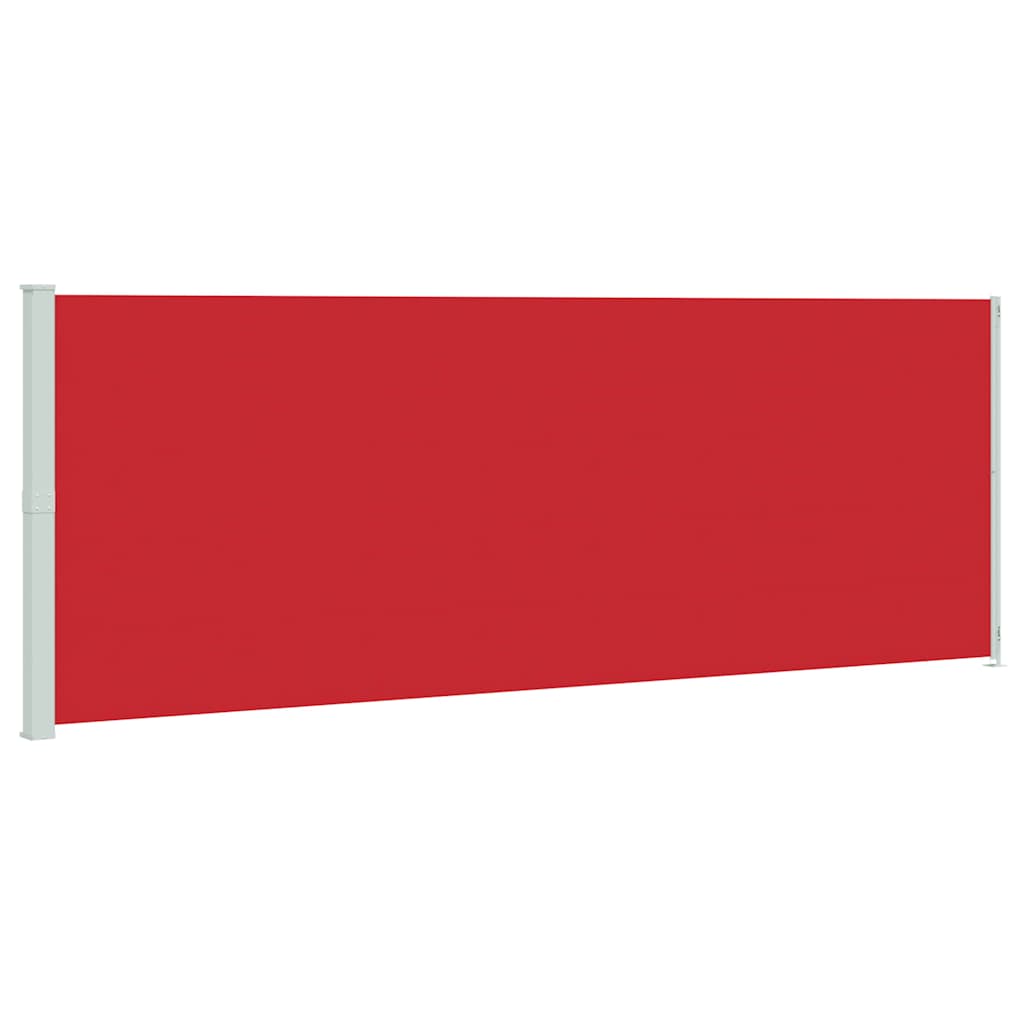 sammenrullelig sidemarkise til terrassen 220x600 cm rød