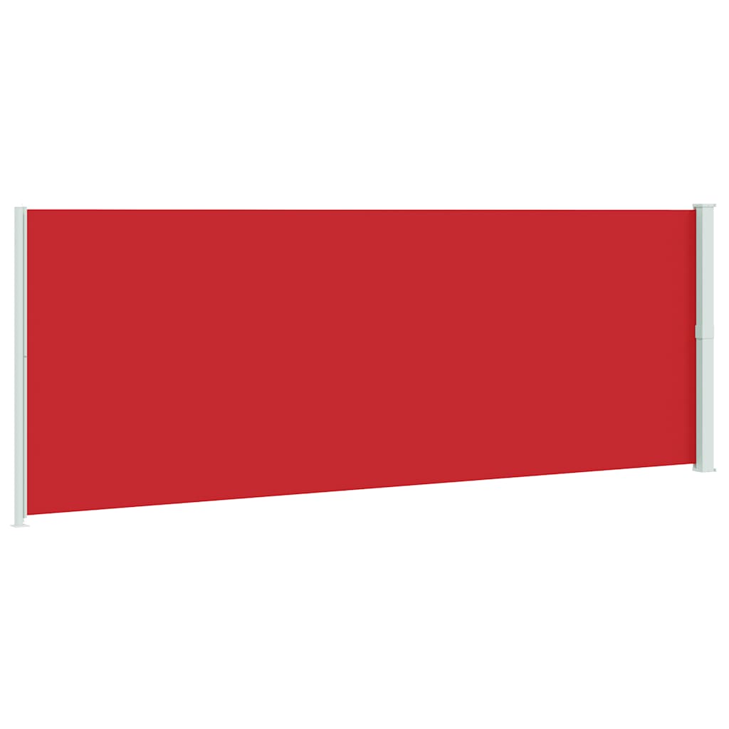 sammenrullelig sidemarkise til terrassen 220x600 cm rød
