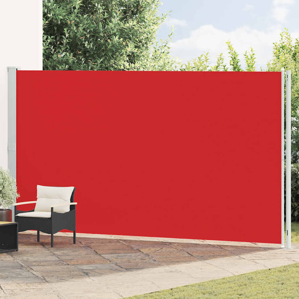 sammenrullelig sidemarkise til terrassen 220x600 cm rød