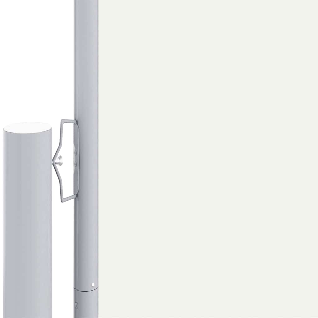 sammenrullelig sidemarkise 180x600 cm cremefarvet
