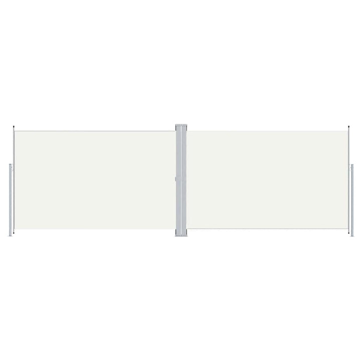 sammenrullelig sidemarkise 200x600 cm cremefarvet