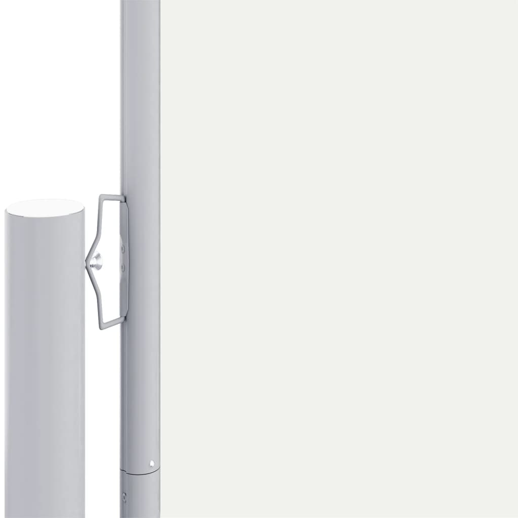 sammenrullelig sidemarkise 180x1000 cm cremefarvet