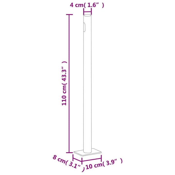 sammenrullelig sidemarkise 180x1000 cm cremefarvet