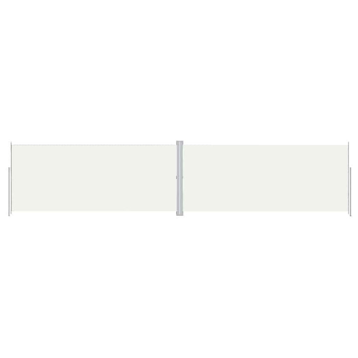 sammenrullelig sidemarkise 220x1000 cm cremefarvet