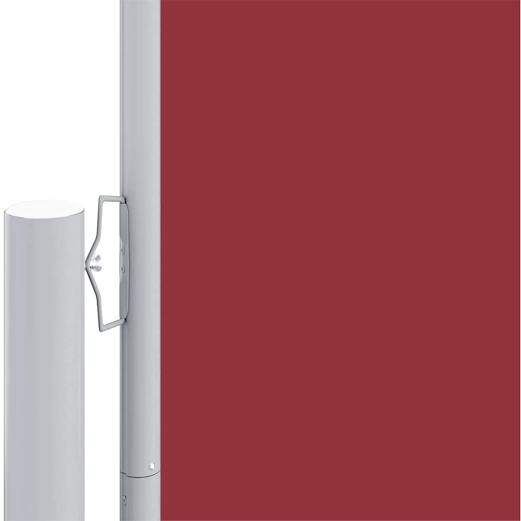 sammenrullelig sidemarkise 200x1200 cm rød