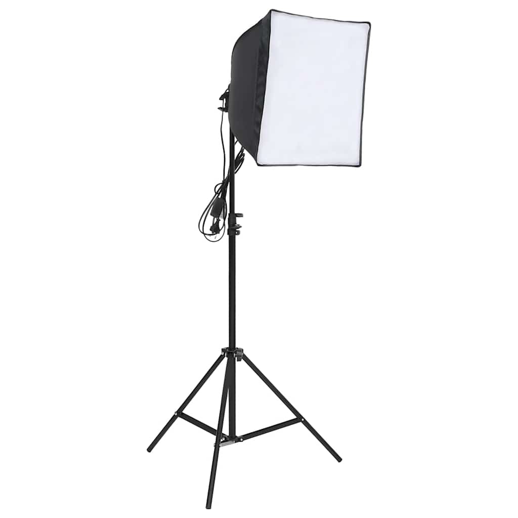 belysningssæt til fotostudio med stativ og softbox