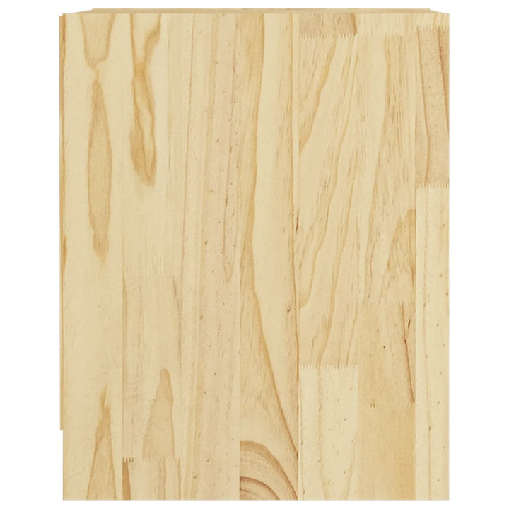 sengebord 35,5x33,5x41,5 cm massivt fyrretræ