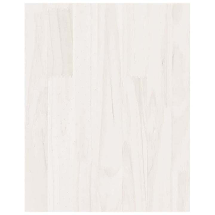 tv-bord 70x33x42 cm massivt fyrretræ hvid