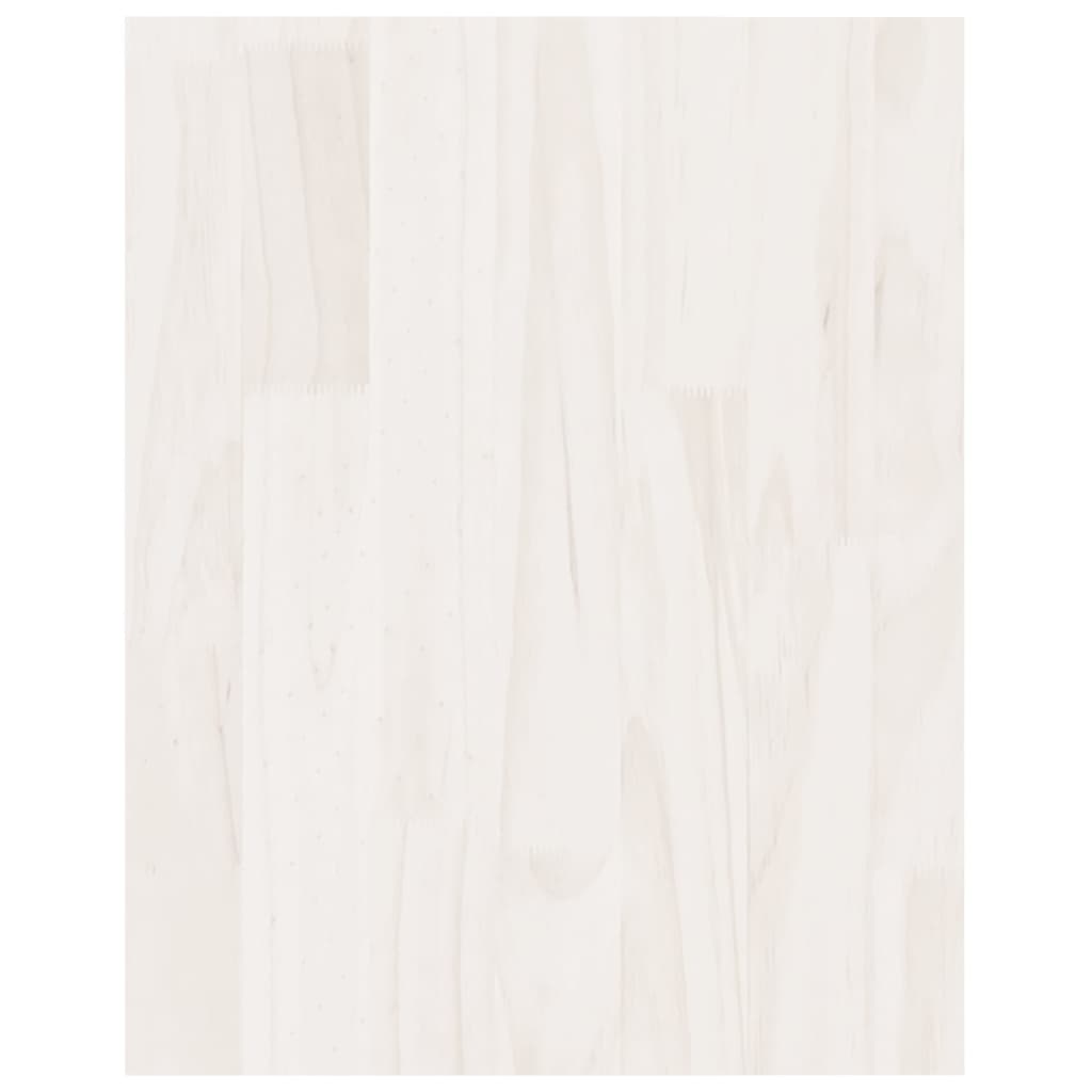 tv-bord 70x33x42 cm massivt fyrretræ hvid