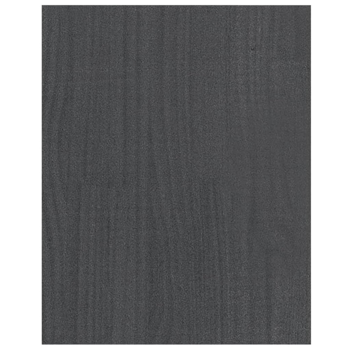 tv-bord 70x33x42 cm massivt fyrretræ grå