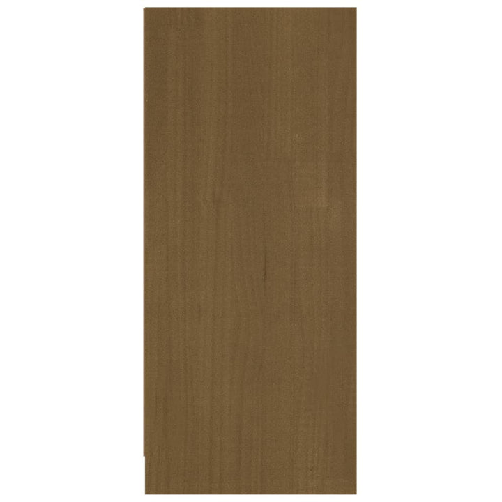 skænk 70x33x76 cm massivt fyrretræ gyldenbrun