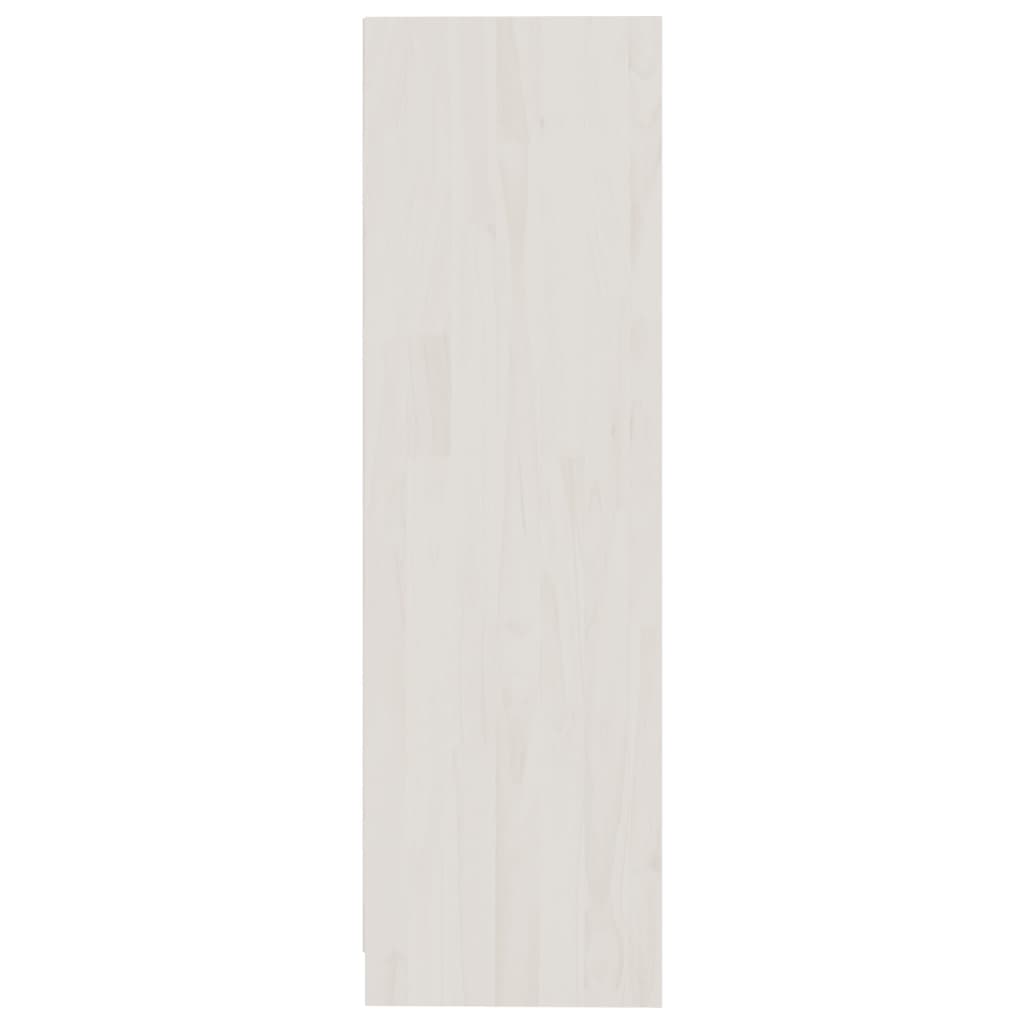 bogskab/rumdeler 104x33,5x110 cm massivt fyrretræ hvid