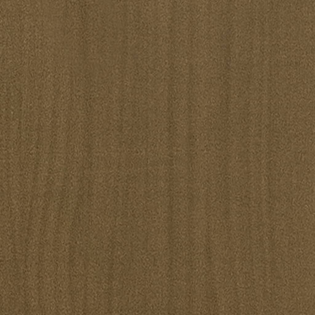 plantekasse 31x31x31 cm massivt fyrretræ gyldenbrun