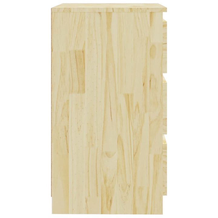 sengeborde 2 stk. 60x36x64 cm massivt fyrretræ