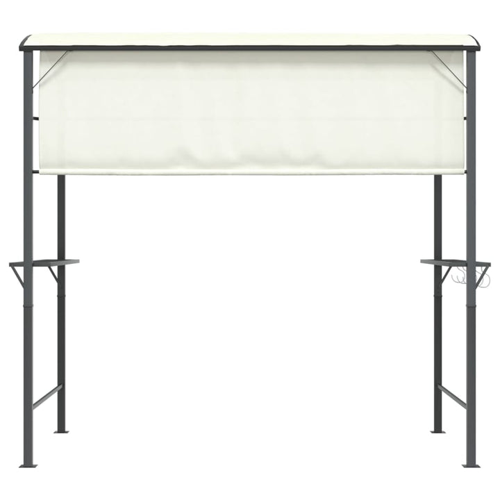 pavillon med tag 220x110x200 cm cremefarvet
