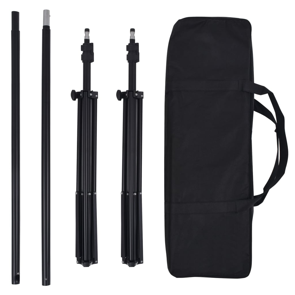 fotostudiesæt med lampesæt + baggrund og reflektor