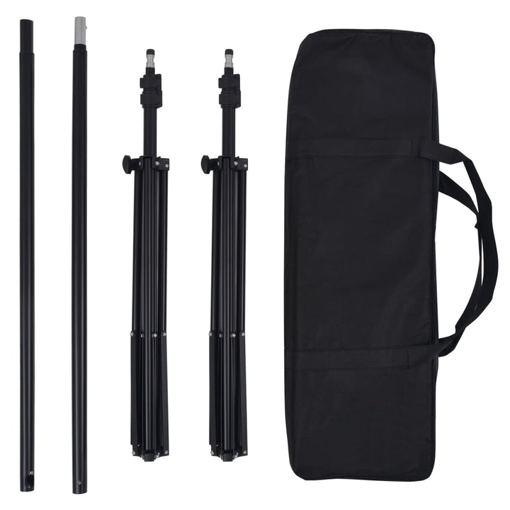 fotostudiesæt med lampesæt + baggrund og reflektor