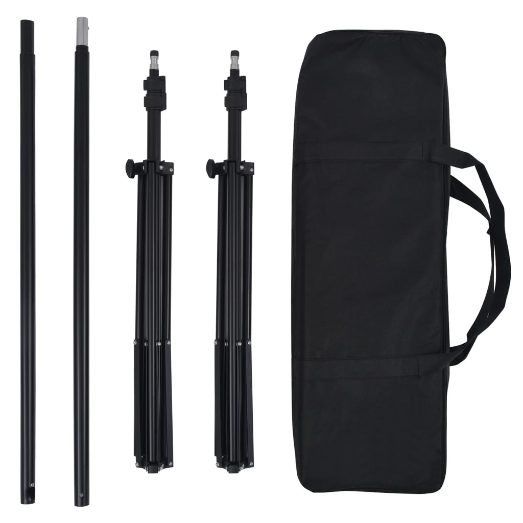 fotostudiesæt med lampesæt og baggrund