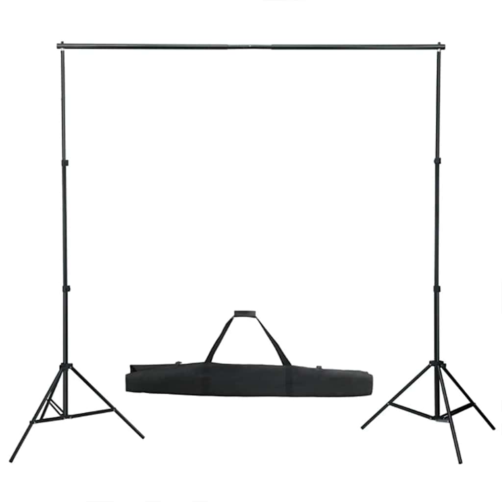 fotostudiesæt med lampesæt + baggrund og reflektor