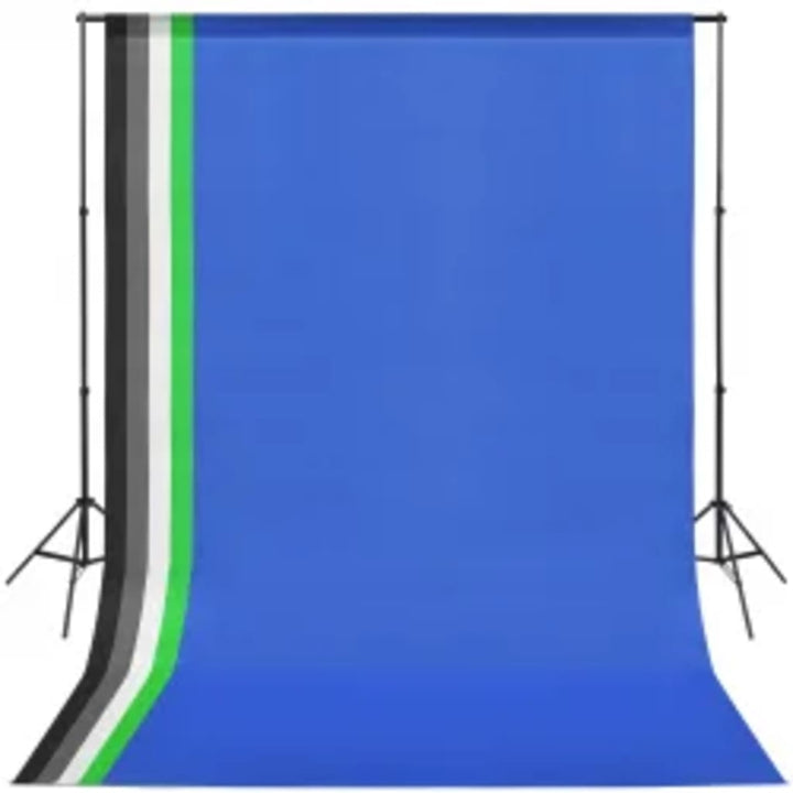 fotostudiesæt med lampesæt og baggrund