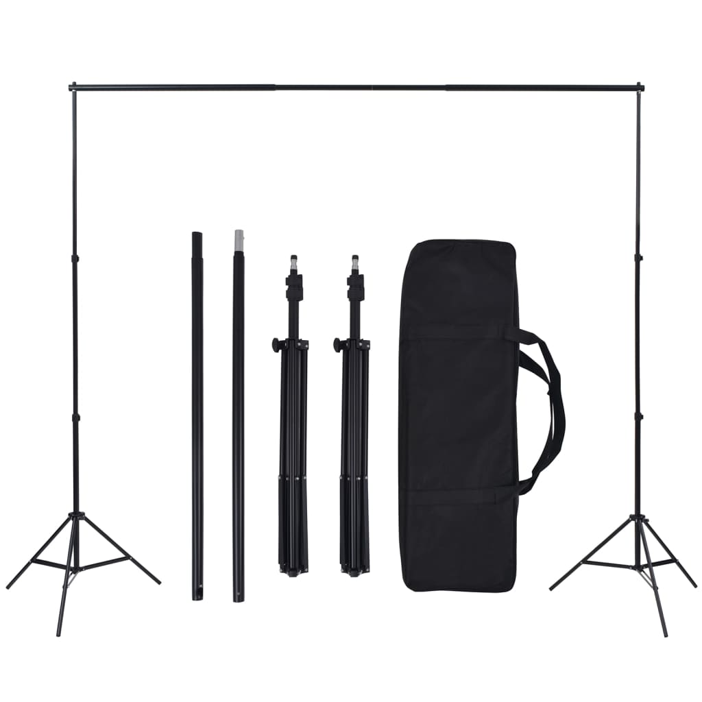 fotostudiesæt med lampesæt og baggrund