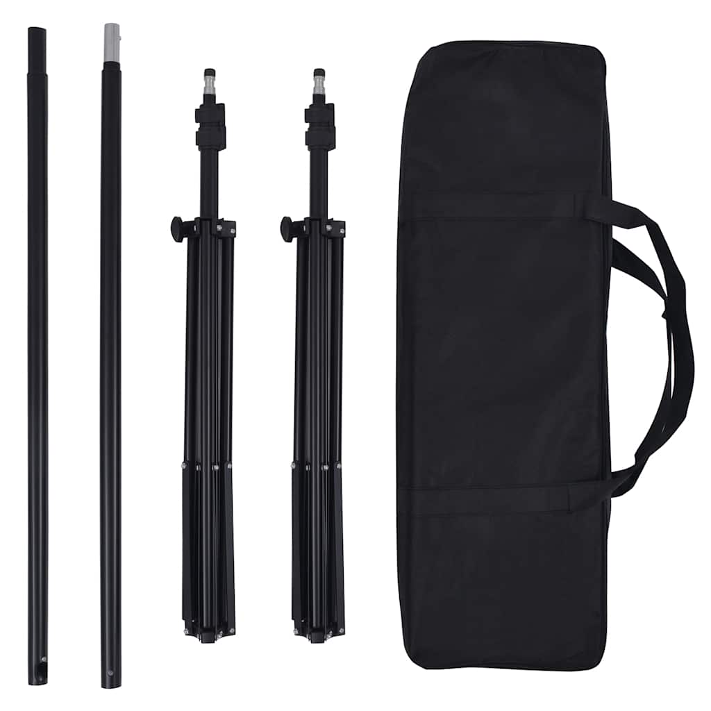 fotostudiesæt med lampesæt + baggrund og reflektor