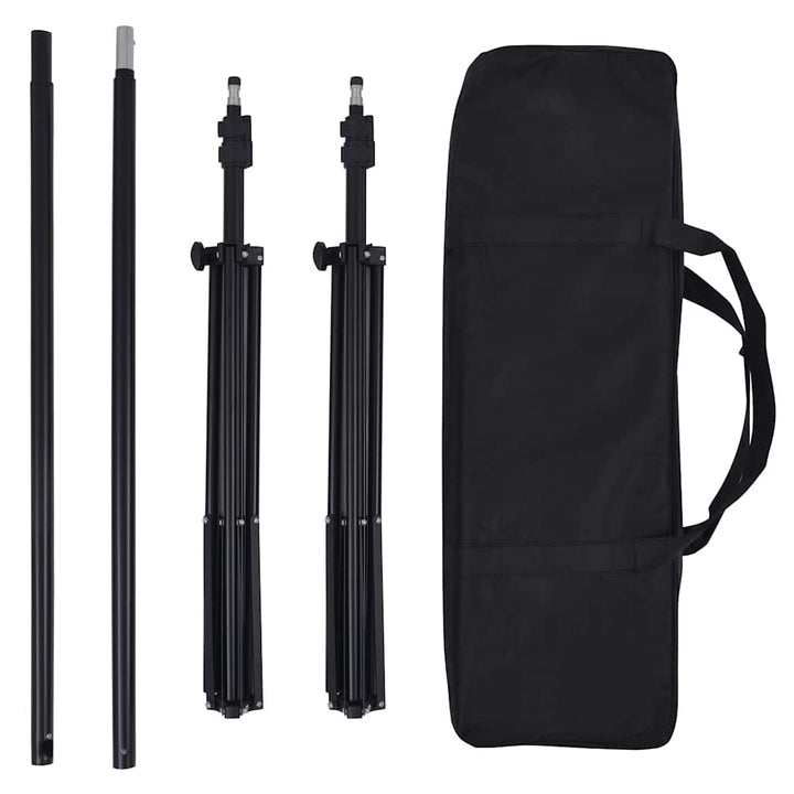 fotostudiesæt med lampesæt + baggrund og reflektor