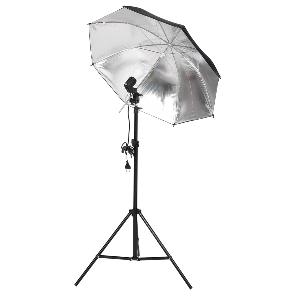 fotostudiesæt med lampesæt og baggrund