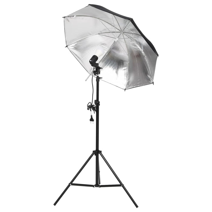 fotostudiesæt med lampesæt og baggrund