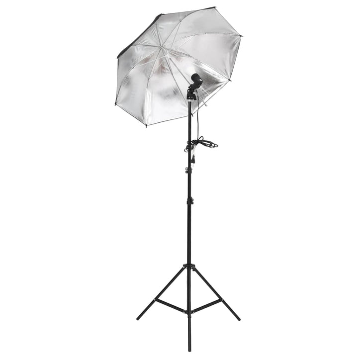 fotostudiesæt med lampesæt og baggrund
