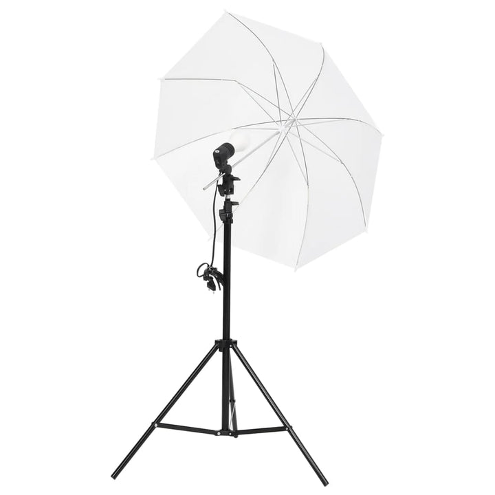 fotostudiesæt med lampesæt og baggrund