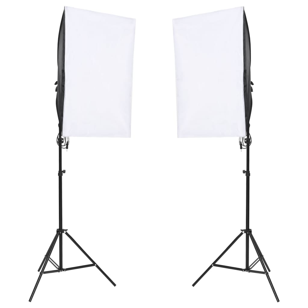 fotostudiesæt med lampesæt og baggrund