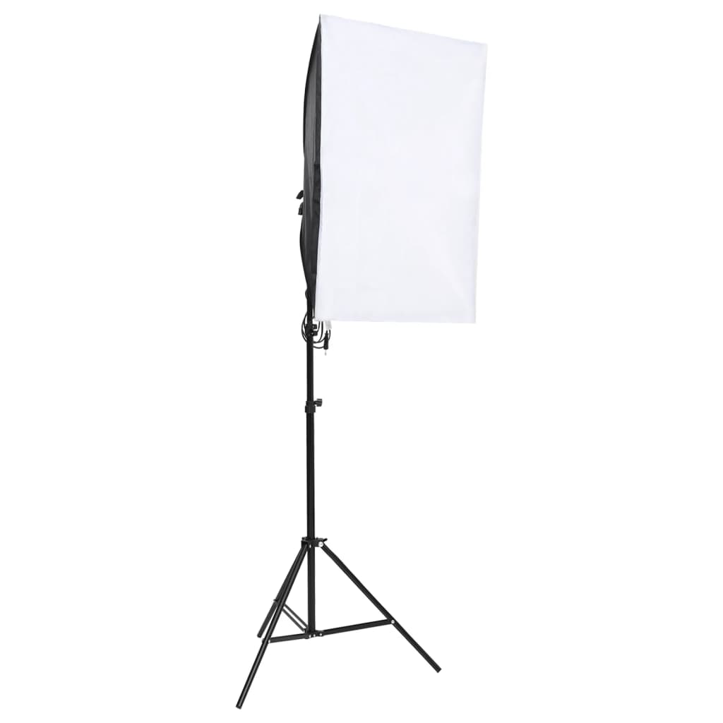 fotostudiesæt med lampesæt og baggrund