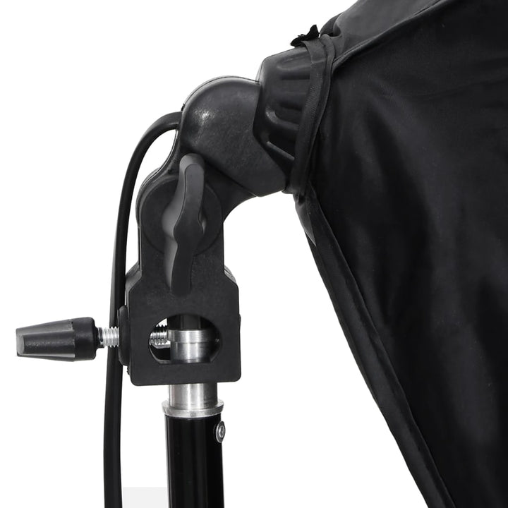 fotostudiesæt med lampesæt og baggrund