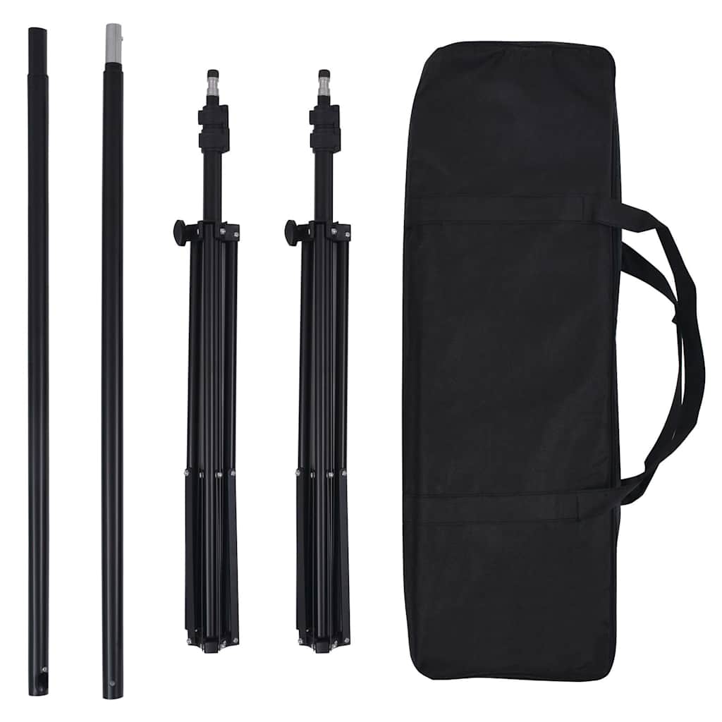 fotostudiesæt med lampesæt + baggrund og reflektor